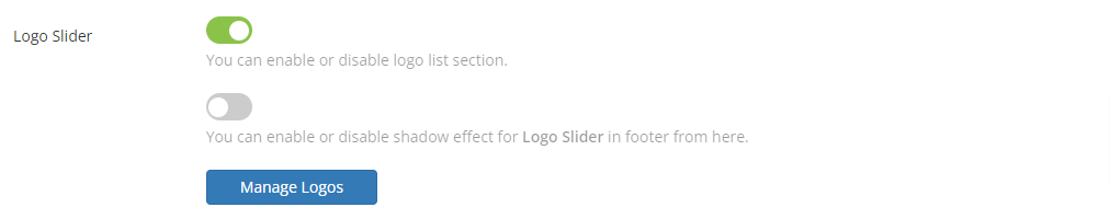 Croster WHMCS Theme - Footer Logo List Slider Options